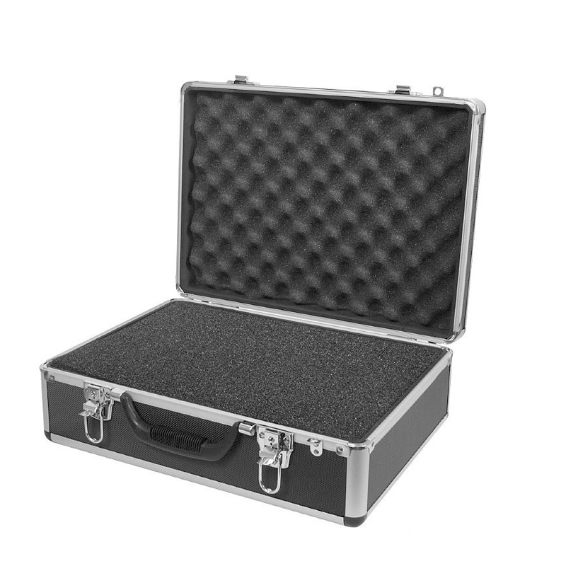 Pasta de alumínio de tamanho personalizado, caixa de alumínio rígido com espuma