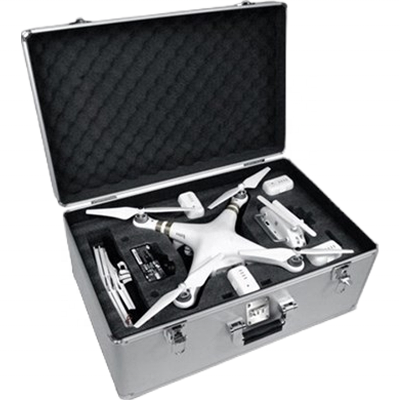 Capa personalizada para drone em alumínio preto, capa para transporte Phantom