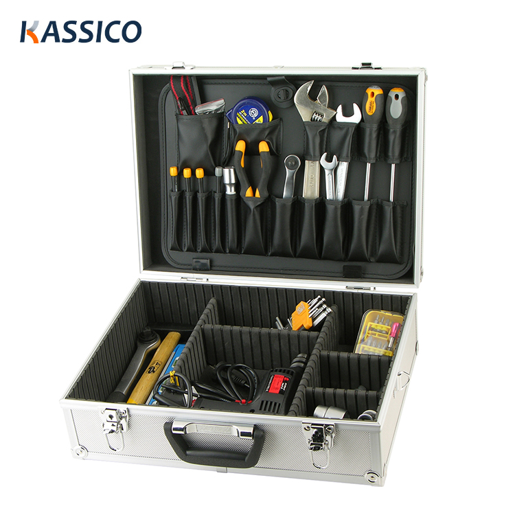 Maleta de ferramentas de alumínio personalizada com espuma