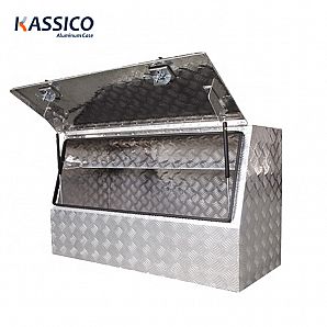 Caixa de ferramentas de caminhão de alumínio com abertura lateral de 3/4