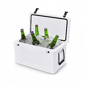 Caixa de gelo refrigeradora rotomoldada isolada de alto desempenho de 64 quartos