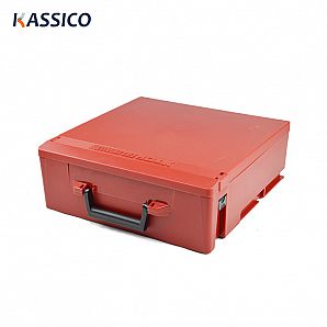 Estojo de plástico rígido com divisória