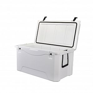Caixa térmica portátil grande de 110L para piquenique com gelo e cerveja
