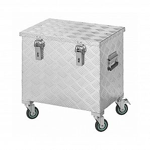 Caixa de ferramentas de alumínio com 4 rodízios