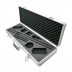 Mala de viagem para transporte, caixas de alumínio prateadas para vaidade