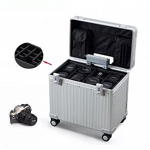 Caixa de ferramentas de espuma personalizada com rodas, carrinho de mão, caixa de ferramentas portátil