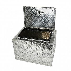 Caixa de ferramentas de reboque de alumínio com tampa superior de 23 polegadas