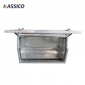 Caixas de ferramentas de alumínio para caminhonete UTE com prateleira