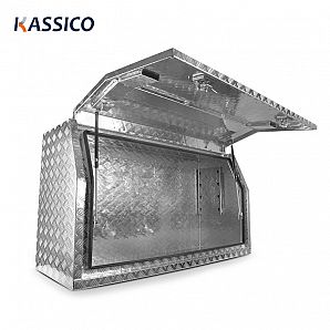 Caixas de ferramentas de alumínio para caminhonete UTE com abertura total da porta