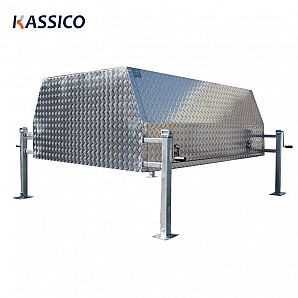 Caixa de ferramentas de alumínio para caminhão Ute Canopy com pernas de macaco