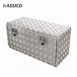 Caixa de ferramentas de alumínio sob a caçamba para caminhonete e picape