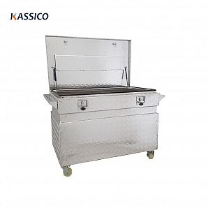 Caixa de ferramentas de alumínio para canteiro de obras