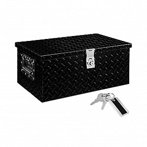 Caixa de ferramentas de alumínio de 20 polegadas para caminhões, reboques, garagens, canteiros de obras, plataformas