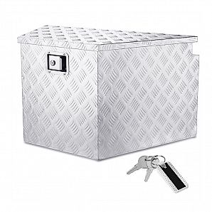 Caixa de ferramentas de lingueta de reboque de alumínio