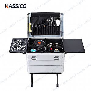 Caixa de mandril de cozinha portátil de alumínio para acampamento