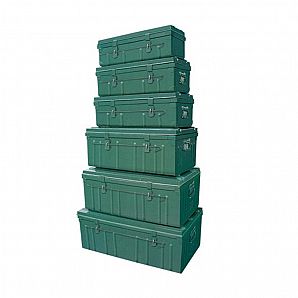 Caixa de ferramentas de metal grosso 6 em 1 para porta-malas de carro