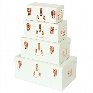 Caixa de armazenamento de metal multicolorida - Organizador de porta-malas de aço