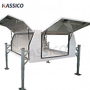 Caixa de ferramentas UTE de alumínio com pintura branca