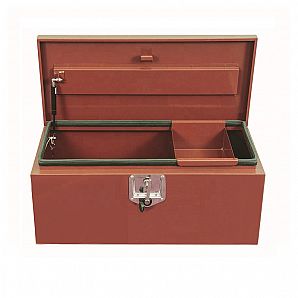 Caixa de ferramentas de aço metálica com fechadura para caminhões