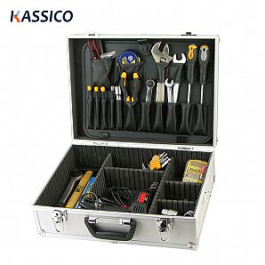 Maleta de ferramentas de alumínio personalizada com espuma