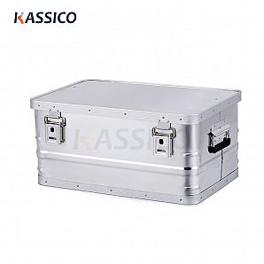 Caixas de alumínio empilháveis ​​para uso móvel e armazenamento doméstico