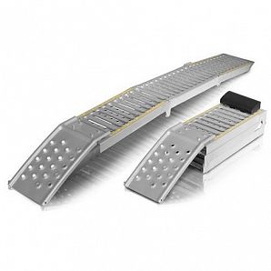 Rampa dobrável de aço carbono para vans com deficiência