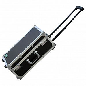 Mala de alumínio com alça e rodas