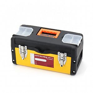 Caixa de ferramentas de plástico e aço inoxidável 14.5\" 16\" 19\"