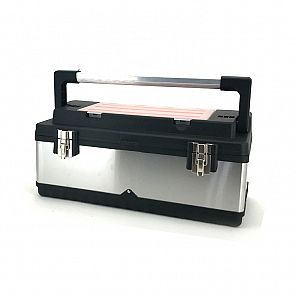 Caixa de ferramentas de plástico de aço inoxidável