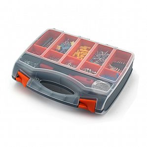 Estojo organizador de armazenamento de plástico