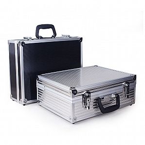 Maleta de transporte para ferramentas em alumínio preto
