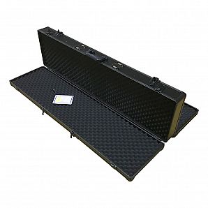 Caixa de transporte de arma de alumínio de 47 polegadas com espuma macia dentro