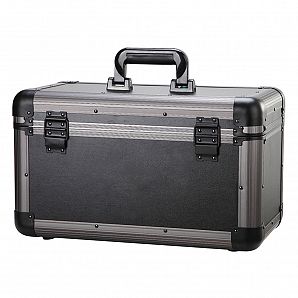 Estojo pequeno de alumínio para armazenamento de microfone