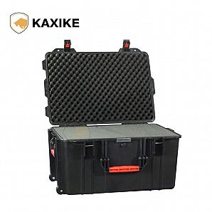 Grande caixa militar de armazenamento e transporte para eletrônicos