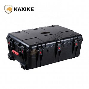 Caixa de plástico rígido à prova d'água com rodas